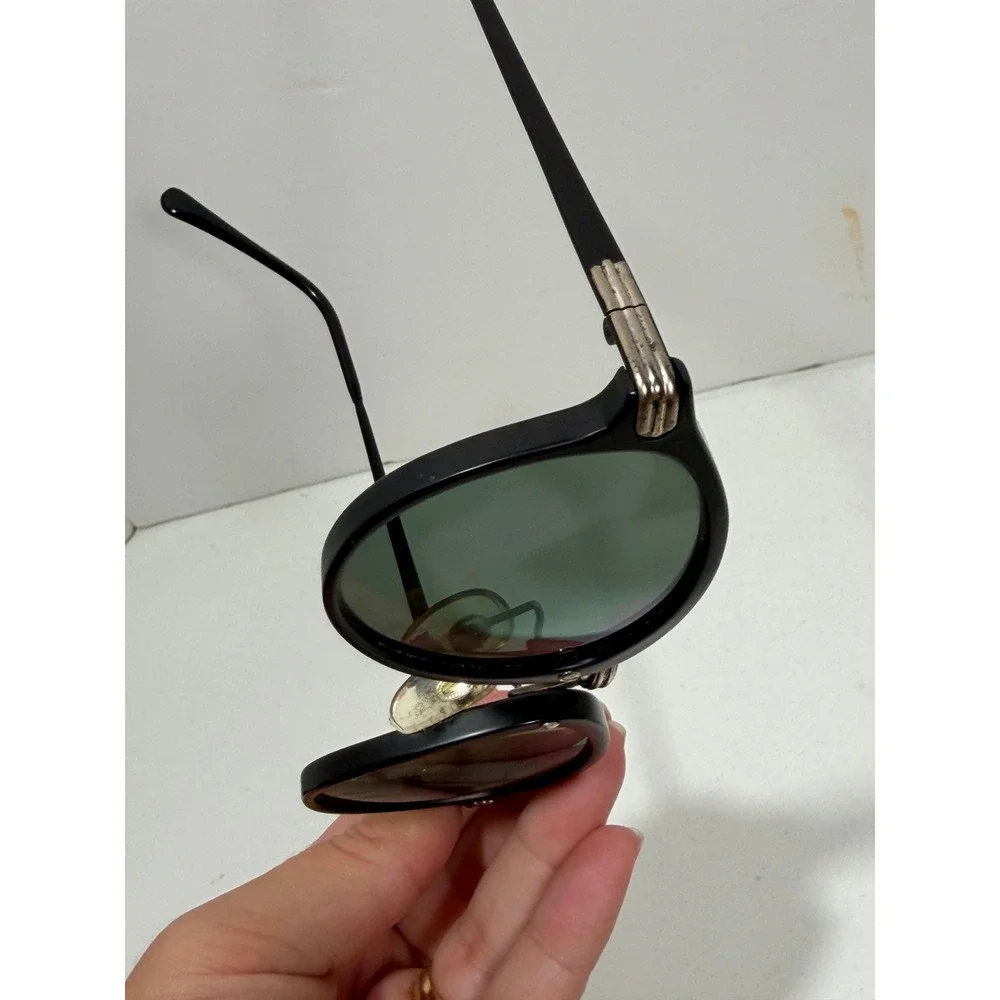Tekna Berliner frames Sunglasses Round Made in Japan‎ Silver Hardware with Pouch